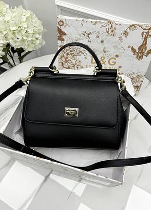 Сумка dolce&gabbana sicily medium - premium черный 26cm