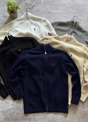 Polo ralph lauren zip кардиган вязка