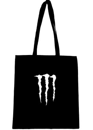 Эко сумка шоппер с принтом лого "monster"