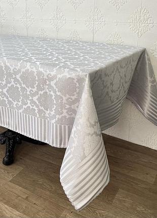 Скатертина тефлонова masali 160x350 jumbo-2 gri pvs