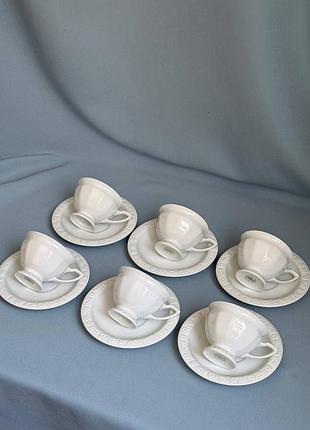 Вінтажна порцелянова еспресо-пара classic rose collection, rosenthal group, germany