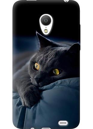 Чохол силіконовий на телефон meizu mx3 димчастий кіт "825u-310-58250"
