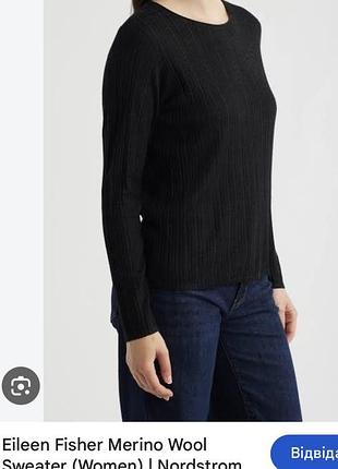 Eileen fisher американский бренд вовняний лонгслів, лонг, реглан жіночий