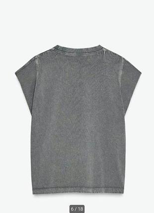 Zara "выгорьший" топ p. m 6