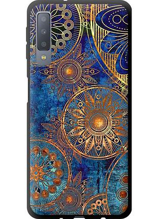 Чохол tpu на телефон samsung galaxy a7 (2018) a750f золотий візерунок "678b-1582-58250"