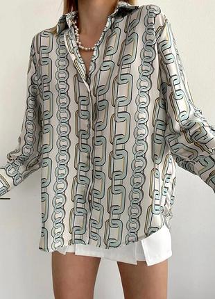Zara сорочка сатинова р.xl 4