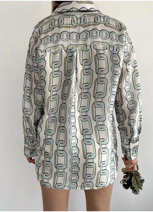 Zara сорочка сатинова р.xl 2