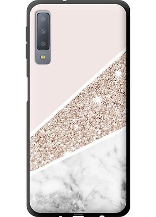 Чехол tpu на телефон samsung galaxy a7 (2018) a750f пастельный мрамор "4342b-1582-58250"