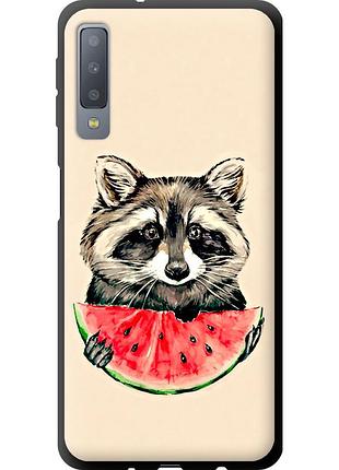 Чохол tpu на телефон samsung galaxy a7 (2018) a750f єнотик з кавуном "4605b-1582-58250"