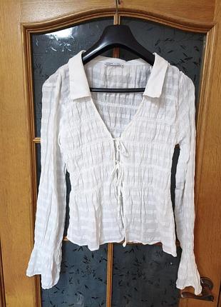 Блуза рубашка bershka,p. l 4