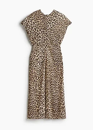 H&amp;m платье приталенное в леопардовый принт р. 38