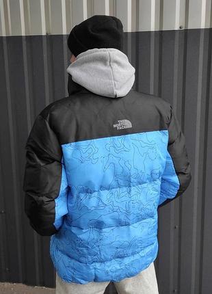Пуховик the north face black/blue 6