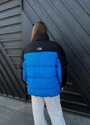 Пуховик the north face black/blue 3