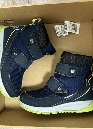 Чоботи для дітей jack wolfskin зимові сині 8