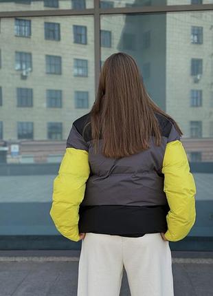 Пуховик the north face steep tech down black/ yellow 6