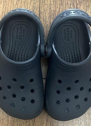 Капці дитячі crocs чорні, розмір c6