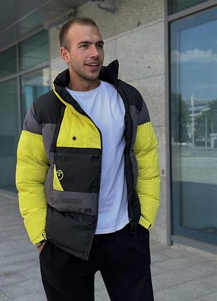 Пуховик the north face steep tech down black/ yellow 2