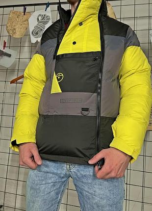 Пуховик the north face steep tech down black/ yellow 4