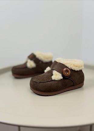 Ботинки зимние детские коричневые 1679 29