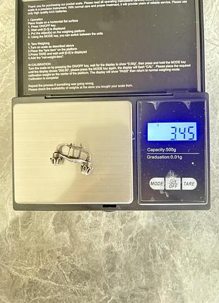 Сережки срібні 800 проби 5