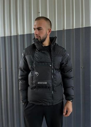 Пуховик the north face steep tech down black 3