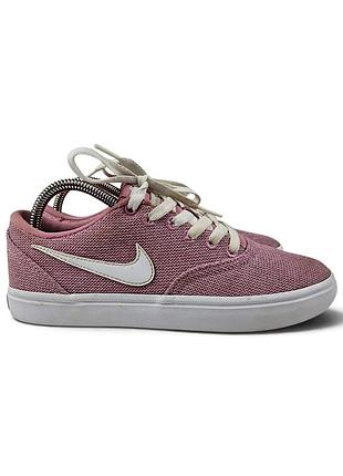 Женские скейтбордические кроссовки nike sb check solar elemental pink