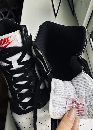 Nike dunk high ,,panda,,оригинальные высокие кроссовки 8