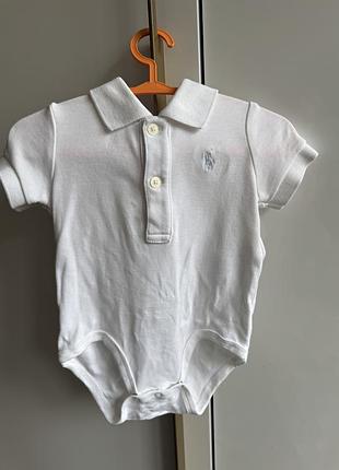 Боді біле  polo ralph lauren  1-3 міс 6