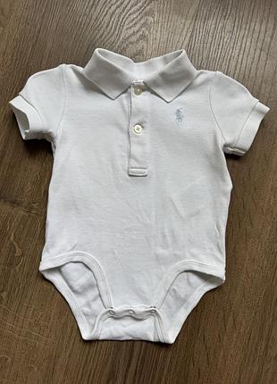 Боді біле  polo ralph lauren  1-3 міс 4