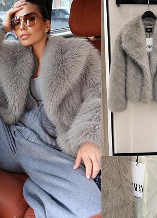 Шуба zara коротка 2
