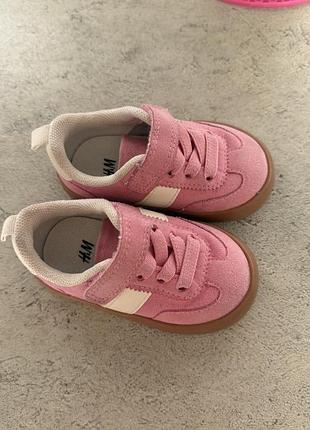 Кеди для дівчинки h&m рожеві