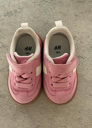 Кеди для дівчинки h&m рожеві 2