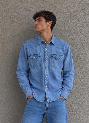 Джинсовка levi’s джинсова сорочка levis 501 505