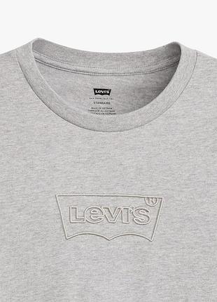 Levis сірого кольору s standard логотип вишивка 4