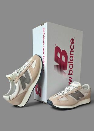 Женские ~ подростковые демисезонные кроссовки из натуральной замши new balance 471 sand beige + 2 пары шнуровок (36р/37р/38р/39р/40р/41р)