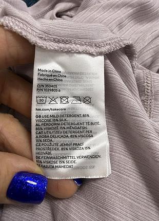 Лонгслив с шелком h&m premium 4