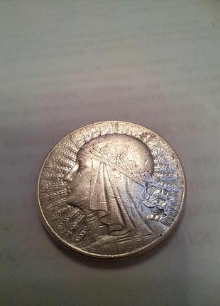 Нумізматика 10 злотих 1932 срібло