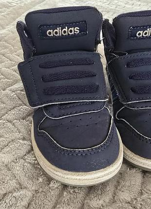 Кросівки дитячі adidas хайтопи сині, розмір 22