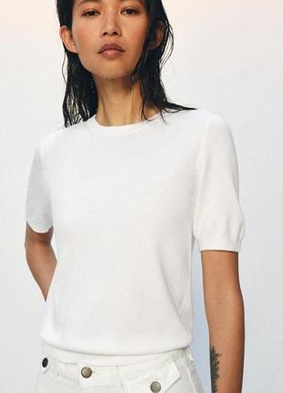Zara  базовый тоненький свитер  вискоза  полиамид л/м