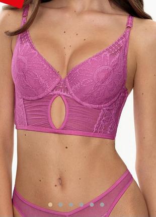 Бюстгальтер жіночий jasmine lingerie з пуш-ап формованою чашкою, рожевий