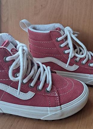 Дитячі високі утеплені кеди vans р30