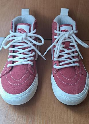 Детские высокие утепленные кеды vans р30 4