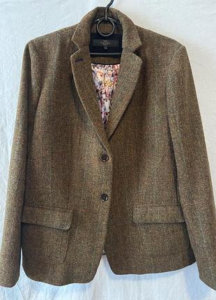 Жакет жіночий harris tweed твідовий коричневий