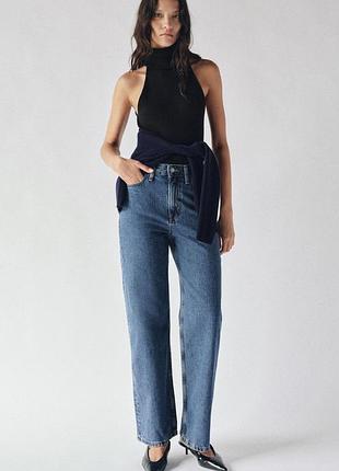 Джинсы zw collection straight fit с высокой посадкой