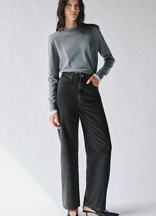 Джинси zw collection straight fit з високою посадкою