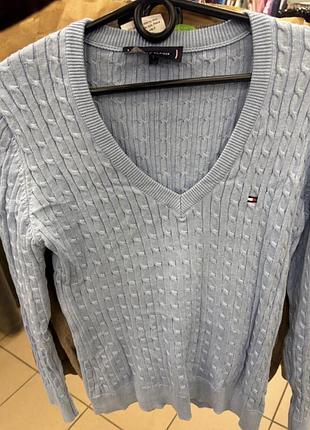Кардиган жіночий tommy hilfiger блакитний