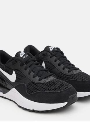 Кросівки дитячі nike air max systm чорні, розмір 38