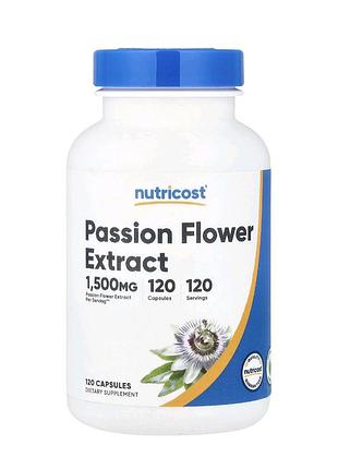 Nutrīcost екстракт пасифлори, 1500 мг, /г0 капсул