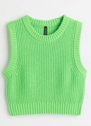 Жилетка укороченная женская h&m s