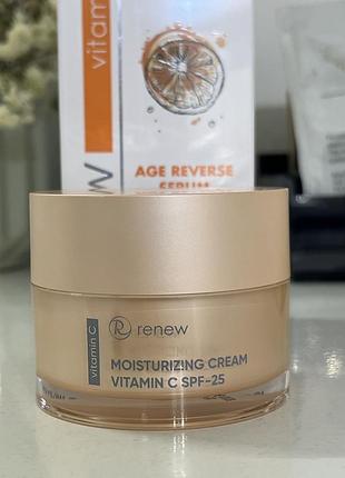 Крем антиоксидант з активним вітаміном с moisturizing cream vitamin c spf-25 50 мл renew